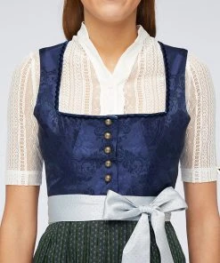 Schmuckstück By Alpenherz Dirndl "Antonia" In Dunkelblau/ Dunkelgrün -Stockerpoint Verkaufsgeschäft schmuckstuck by alpenherz dirndl antonia in dunkelblau dunkelgrun 2