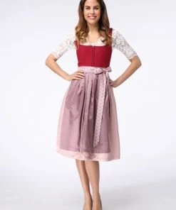 Schmuckstück By Alpenherz Dirndl In Rot/ Rosa