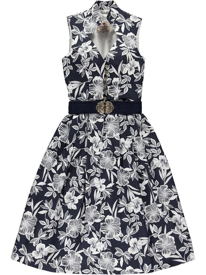 Schmuckstück By Alpenherz Trachtenkleid "Sarina" In Dunkelblau/ Weiß 3 Schmuckstück By Alpenherz Trachtenkleid "Sarina" In Dunkelblau/ Weiß