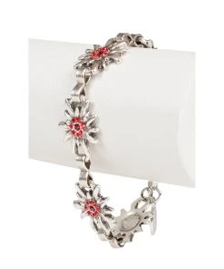 Schuhmacher Armkette AB9197 EDW Mit Steine Rot