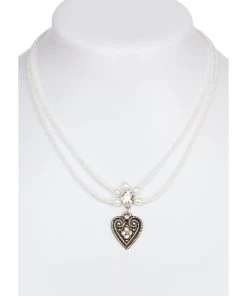 Schuhmacher Halskette 13007-2044, 2reihig Aus Perlen, Weiss