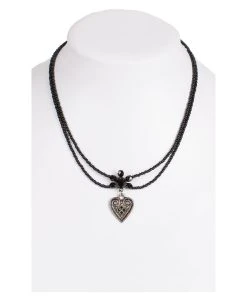 Schuhmacher Halskette 2 Reihig Aus Perlen, 13007 Schwarz