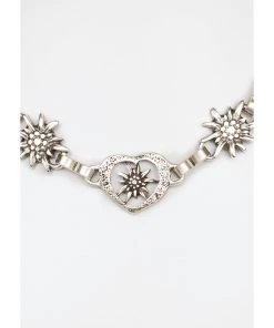 Schuhmacher Kordelkette K7002 Herz Und Edelweiss Beige