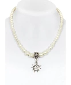 Schuhmacher Perlenkette 14007 Perle Mit Edelweiss