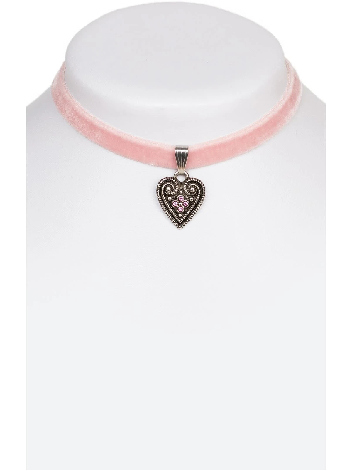 Schuhmacher Samtkette 2044 Mit Herz, Rose 3 Schuhmacher Samtkette 2044 Mit Herz, Rose