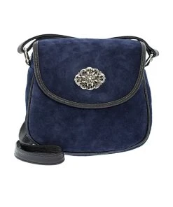 Schuhmacher Trachtentasche TA3000 Veloursleder Marine