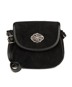 Schuhmacher Trachtentasche TA3000 Veloursleder, Schwarz