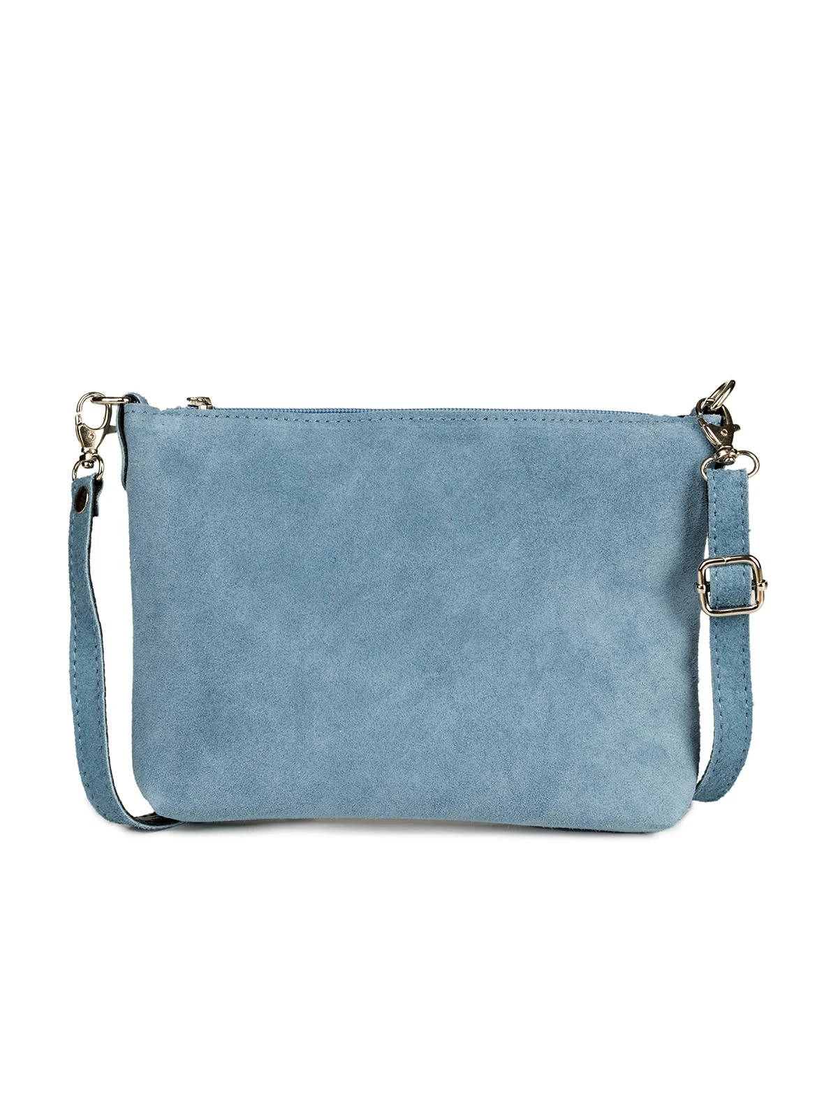 Schuhmacher Wildleder Trachtentasche TA30540 Metallherz, Graublau 5 Schuhmacher Wildleder Trachtentasche TA30540 Metallherz, Graublau – Bild 3