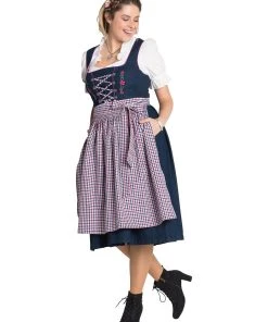 Sheego Dirndl In Blue Denim