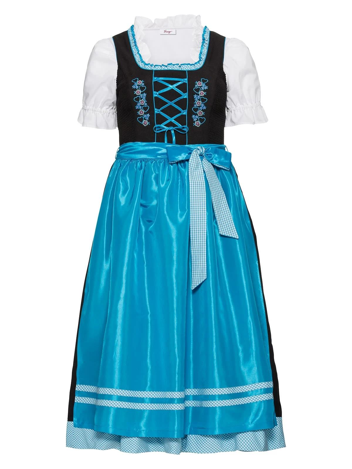 Sheego Dirndl In Schwarz-türkis 8 Sheego Dirndl In Schwarz-türkis – Bild 6