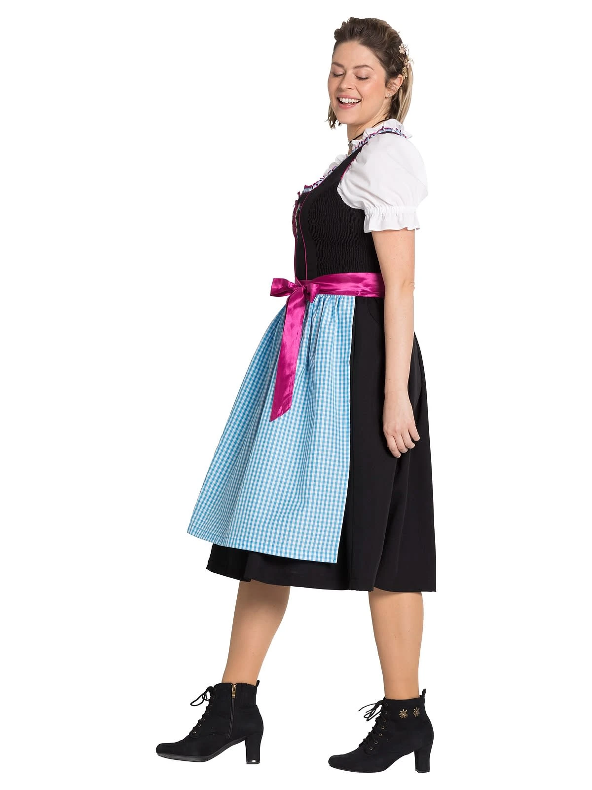 Sheego Dirndl In Schwarz-türkis 4 Sheego Dirndl In Schwarz-türkis – Bild 2