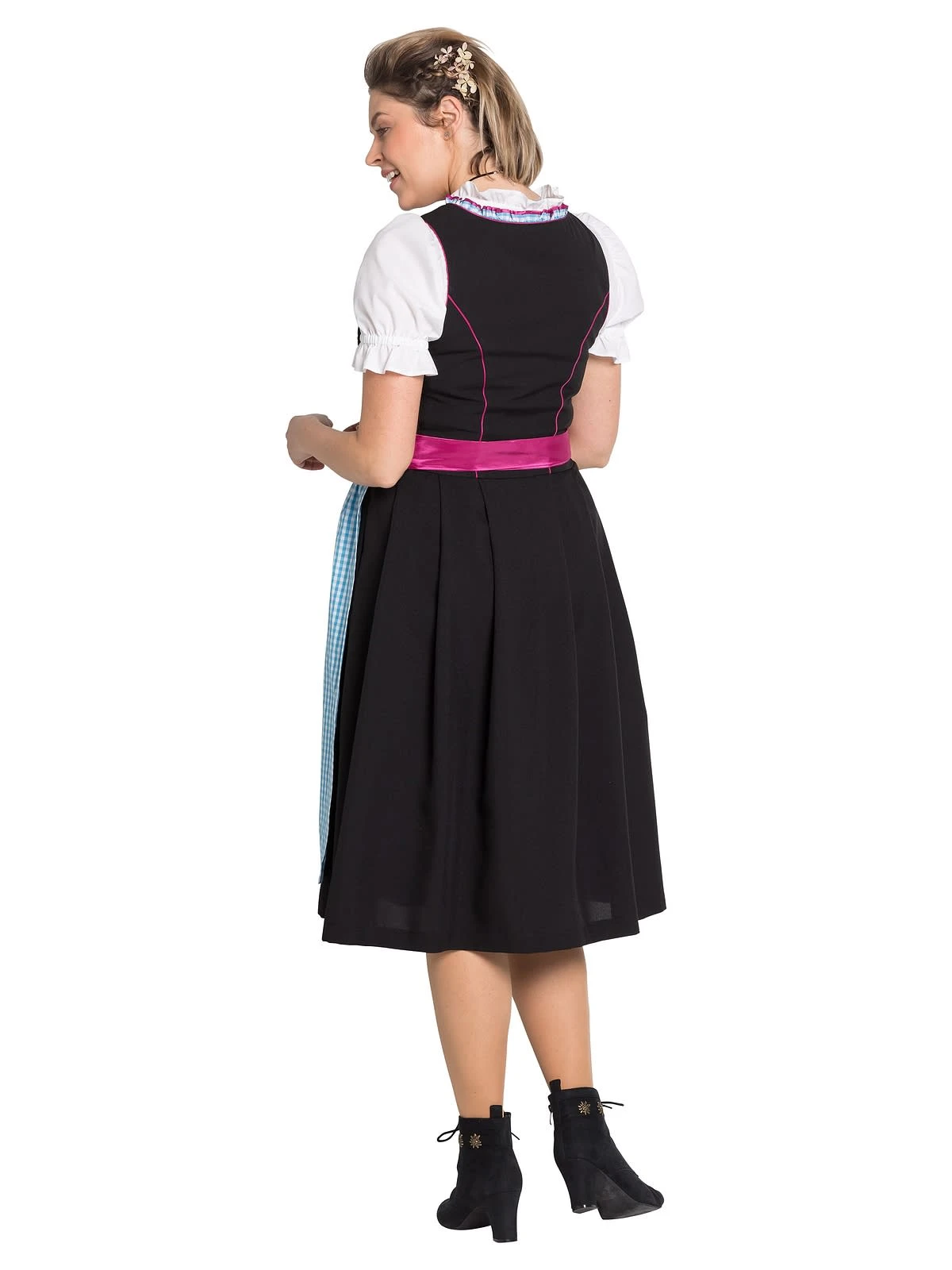 Sheego Dirndl In Schwarz-türkis 6 Sheego Dirndl In Schwarz-türkis – Bild 4