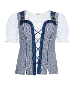 Sheego Trachtenbluse In Royalblau-weiß -Stockerpoint Verkaufsgeschäft sheego trachtenbluse in royalblau weiss 4