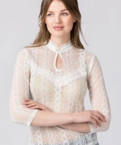 Stockerpoint Bluse "Nediva" In Creme -Stockerpoint Verkaufsgeschäft stockerpoint bluse nediva in creme 3 scaled