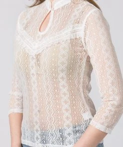 Stockerpoint Bluse "Nediva" In Creme -Stockerpoint Verkaufsgeschäft stockerpoint bluse nediva in creme 4 scaled