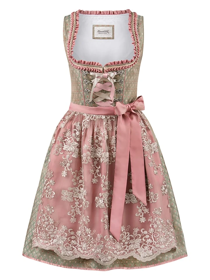 Stockerpoint Dirndl "Alice" In Beige/ Altrosa 3 Stockerpoint Dirndl "Alice" In Beige/ Altrosa