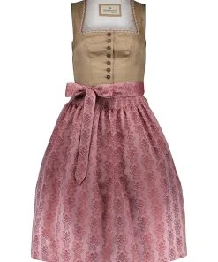Stockerpoint Dirndl "Clara" In Hellbraun/ Rosa