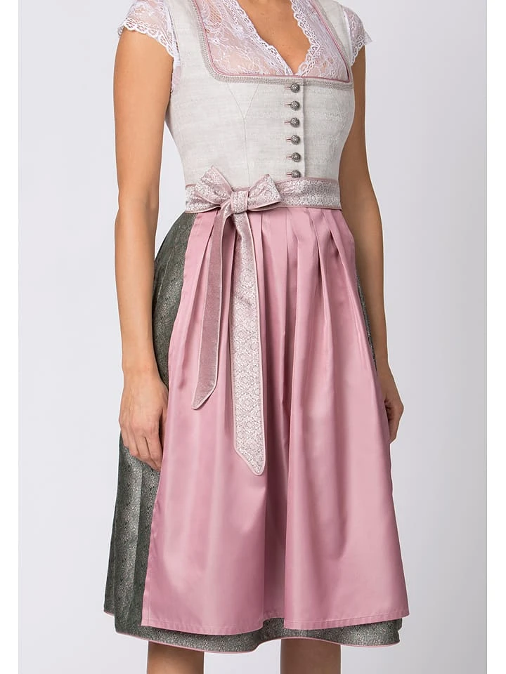Stockerpoint Dirndl "Lilith" In Grau/ Rosa 6 Stockerpoint Dirndl "Lilith" In Grau/ Rosa – Bild 4