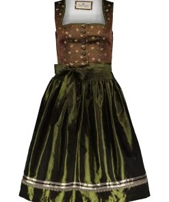 Stockerpoint Dirndl "Luisa" In Braun/ Dunkelgrün