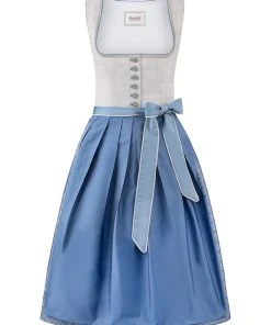 Stockerpoint Dirndl "Marla" In Hellgrau/ Blau