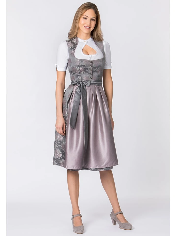 Stockerpoint Dirndl "Willow" In Grau/ Mauve 4 Stockerpoint Dirndl "Willow" In Grau/ Mauve – Bild 2