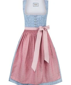 Stockerpoint Dirndl "Zora" In Hellblau/ Altrosa