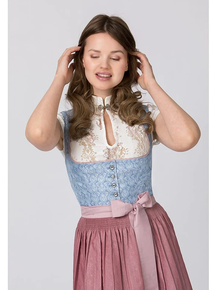 Stockerpoint Dirndl "Zora" In Hellblau/ Altrosa 7 Stockerpoint Dirndl "Zora" In Hellblau/ Altrosa – Bild 5