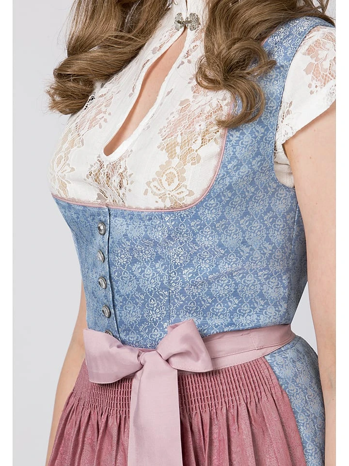 Stockerpoint Dirndl "Zora" In Hellblau/ Altrosa 8 Stockerpoint Dirndl "Zora" In Hellblau/ Altrosa – Bild 6
