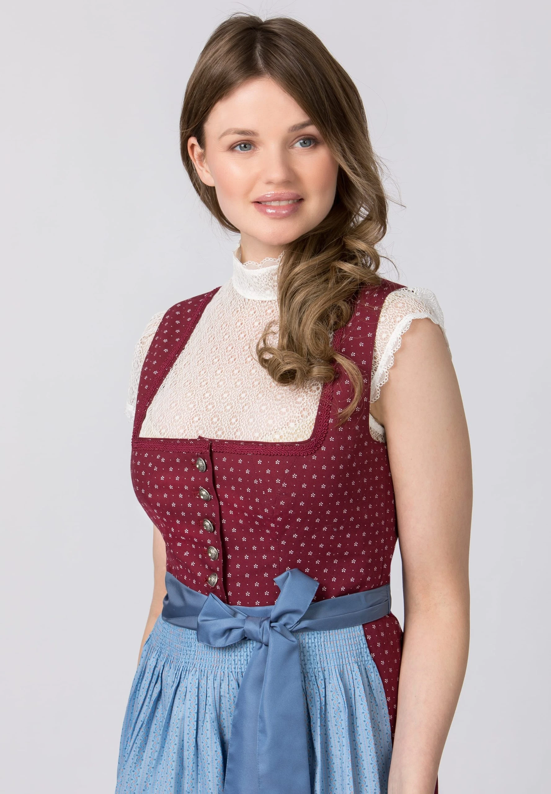 Stockerpoint Langes Dirndl "Julina" In Bordeaux 7 Stockerpoint Langes Dirndl "Julina" In Bordeaux – Bild 5