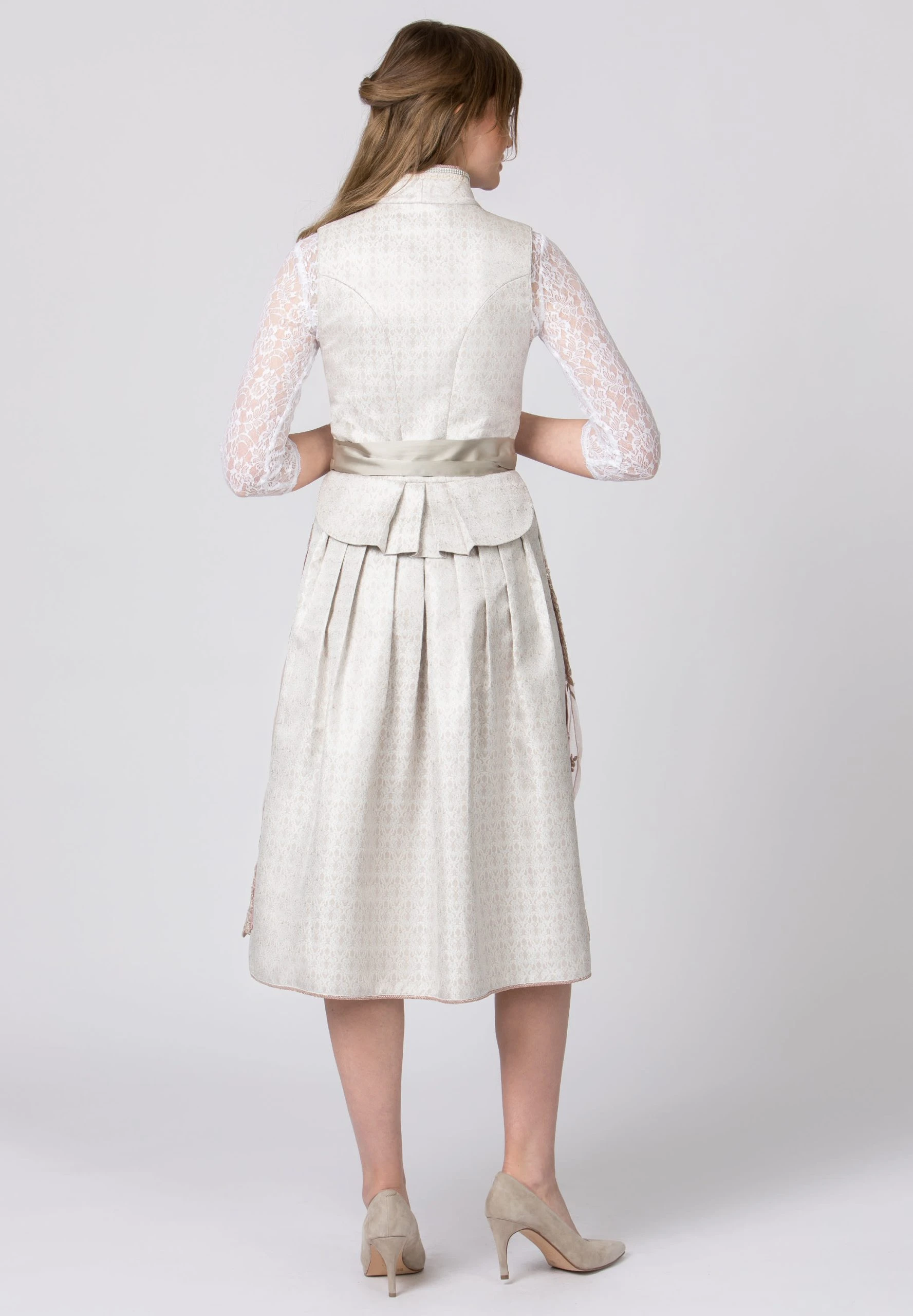 Stockerpoint Langes Dirndl "Livinia" In Taupe 5 Stockerpoint Langes Dirndl "Livinia" In Taupe – Bild 3
