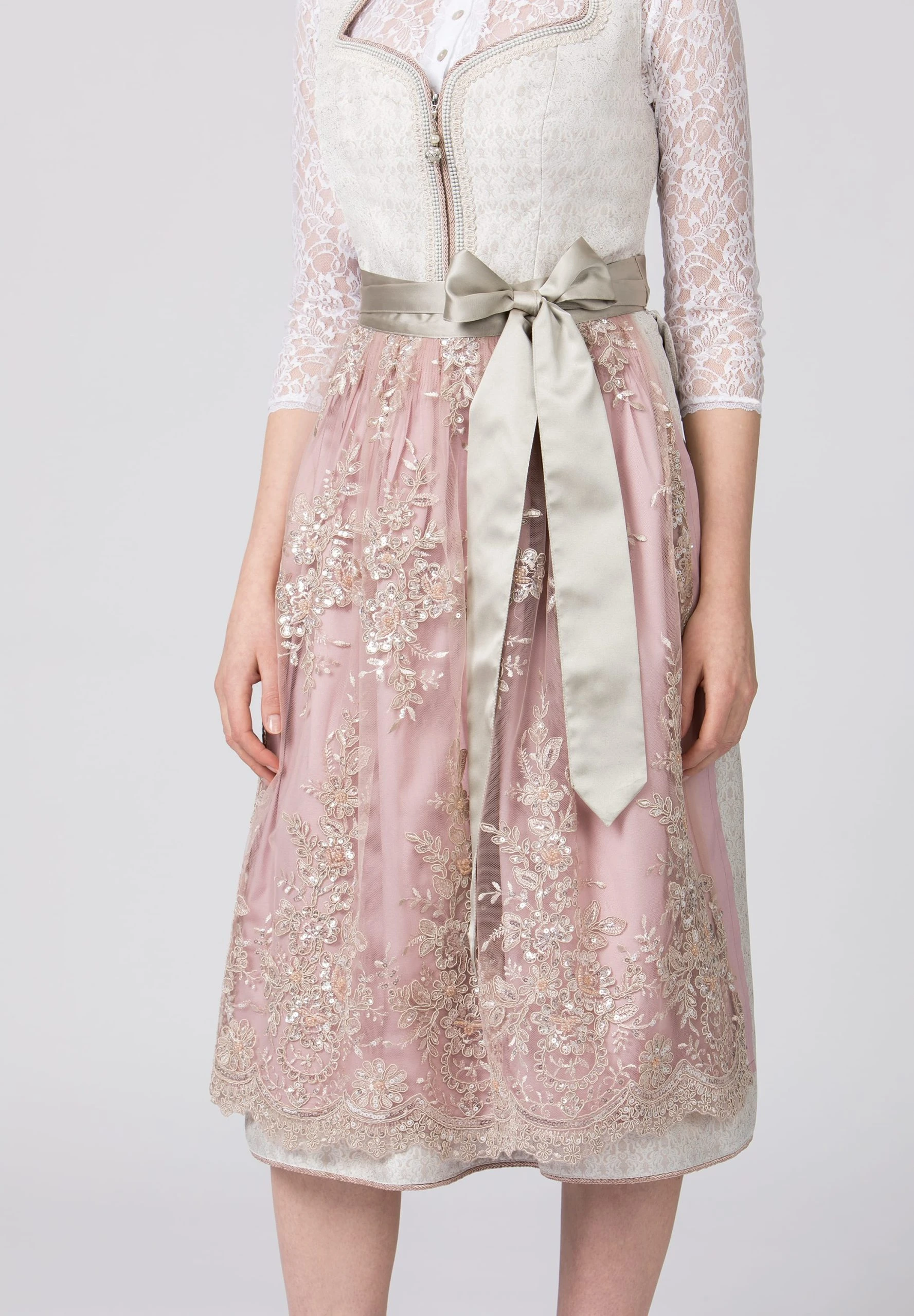 Stockerpoint Langes Dirndl "Livinia" In Taupe 6 Stockerpoint Langes Dirndl "Livinia" In Taupe – Bild 4