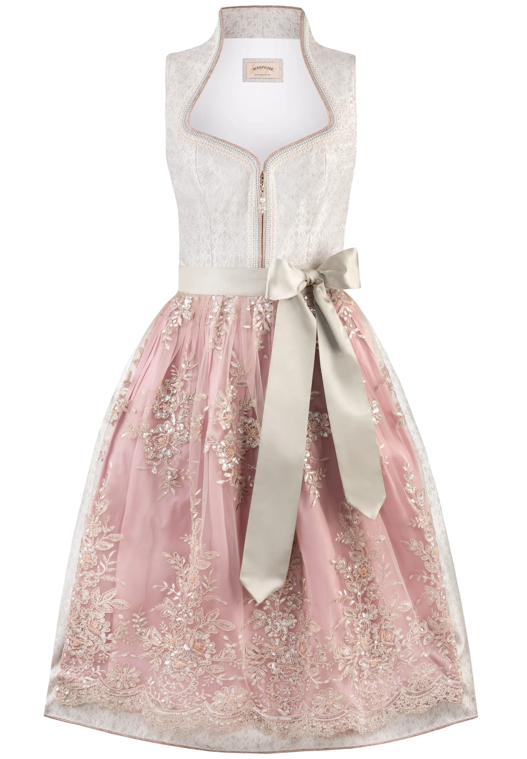 Stockerpoint Langes Dirndl "Livinia" In Taupe 3 Stockerpoint Langes Dirndl "Livinia" In Taupe