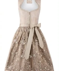 Stockerpoint Midi Dirndl "Adriene" In Taupe
