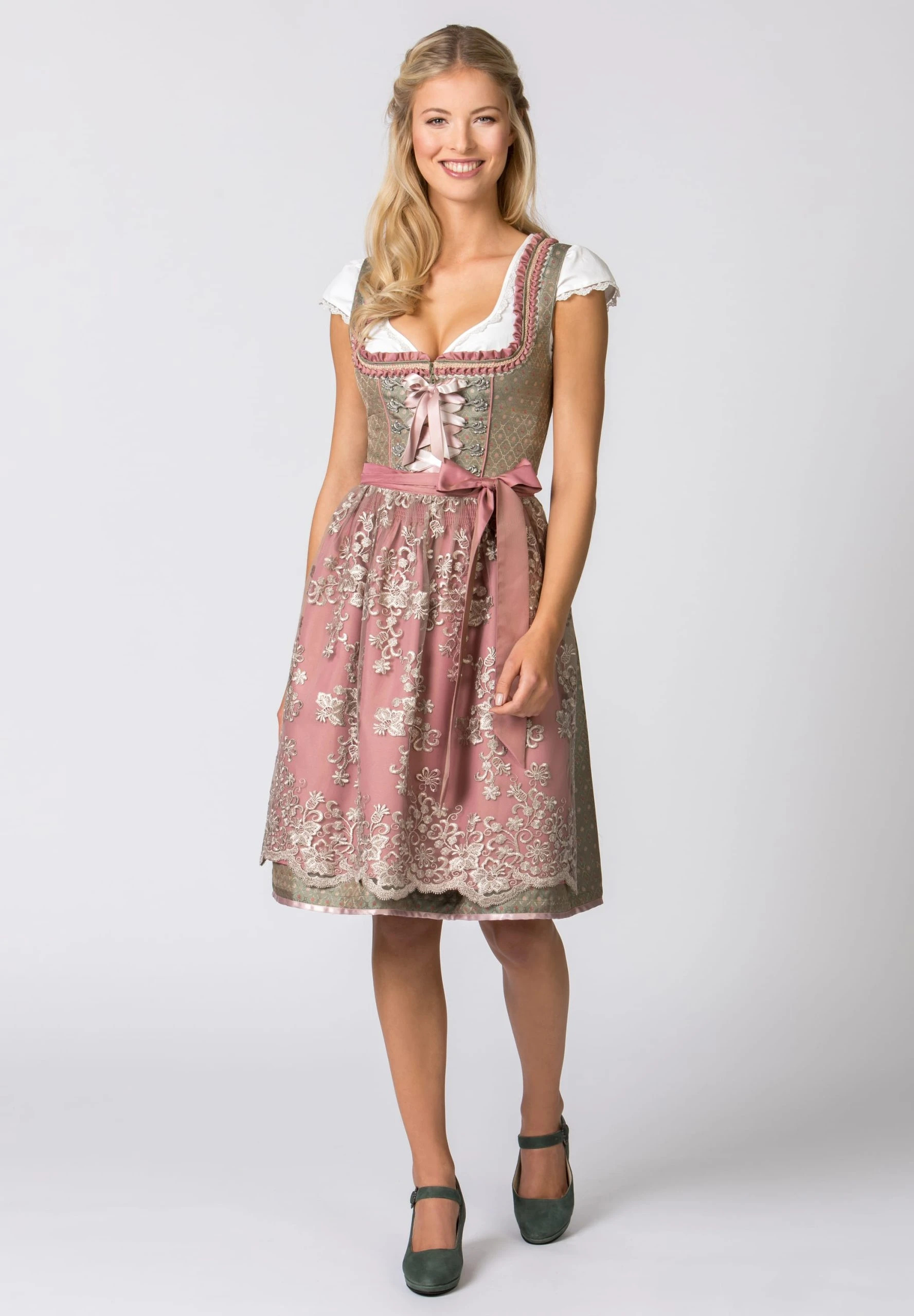 Stockerpoint Midi Dirndl "Alice" In Schilf-rose 4 Stockerpoint Midi Dirndl "Alice" In Schilf-rose – Bild 2