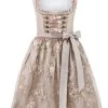 Stockerpoint Midi Dirndl "Elyse" In Taupe