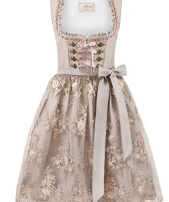 Stockerpoint Midi Dirndl "Elyse" In Taupe