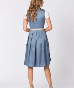 Stockerpoint Midi Dirndl "Irit" In Rauchblau -Stockerpoint Verkaufsgeschäft stockerpoint midi dirndl irit in rauchblau 2 scaled