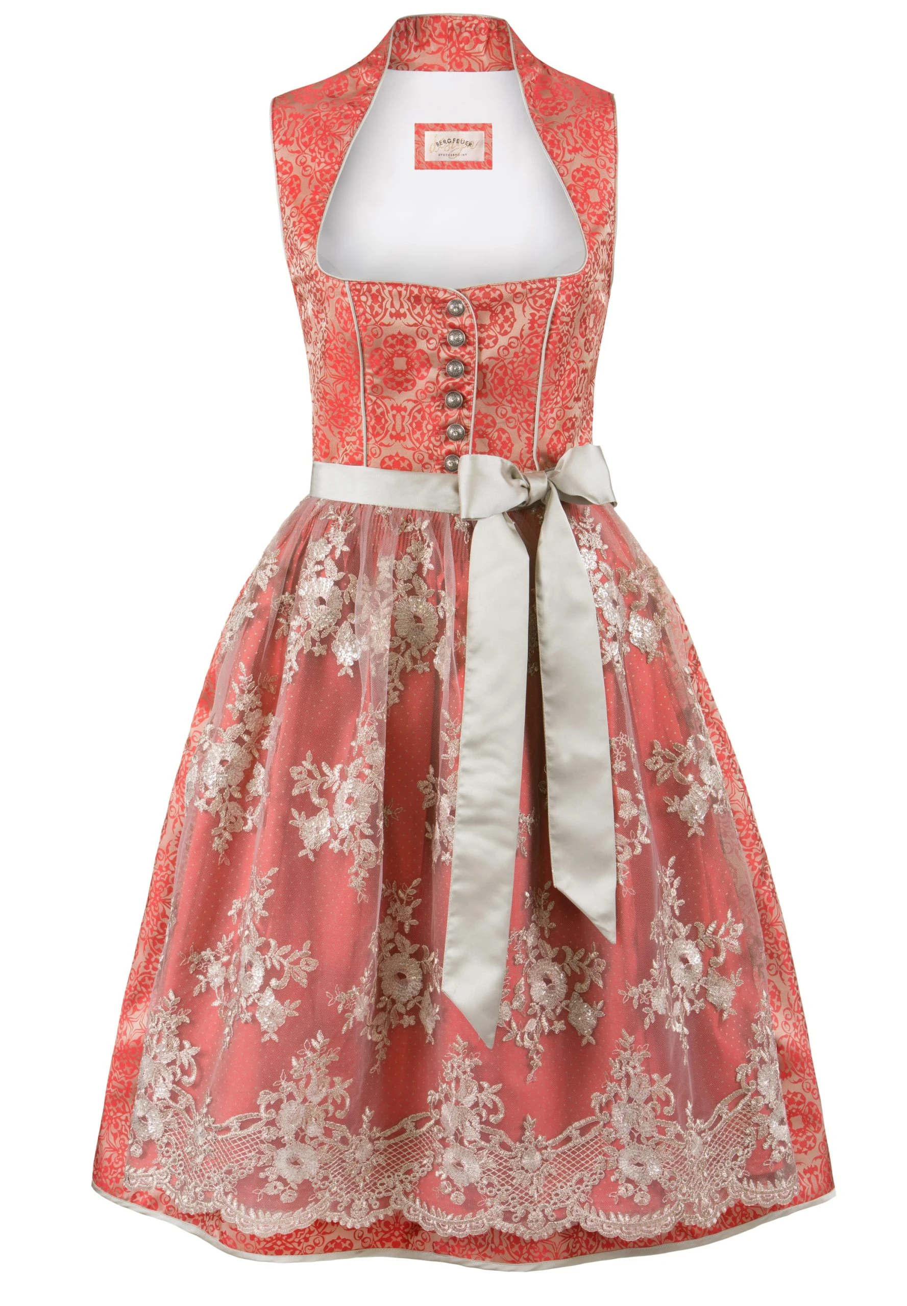 Stockerpoint Midi Dirndl "Odina" In Rot 3 Stockerpoint Midi Dirndl "Odina" In Rot