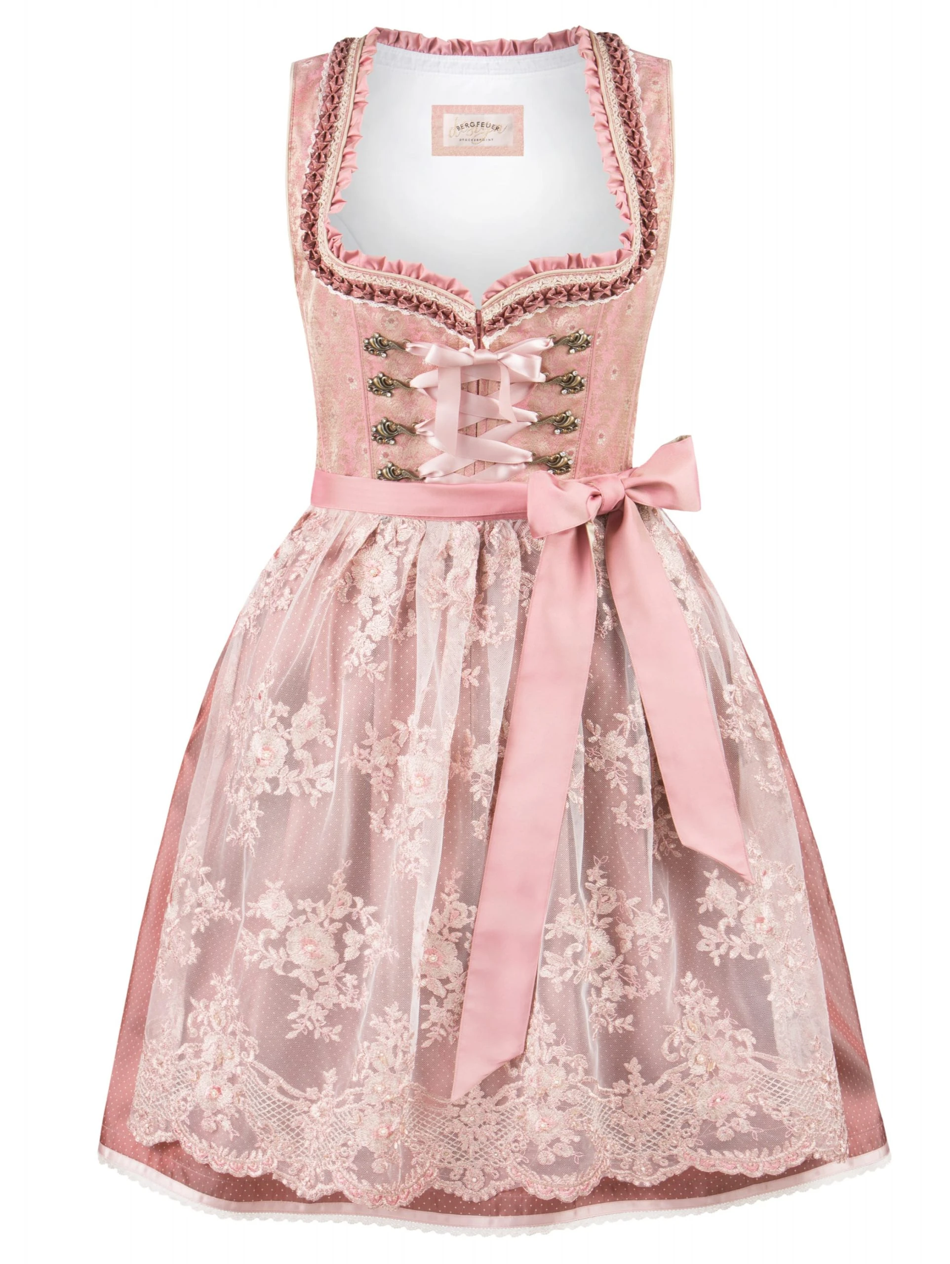 Stockerpoint Midi Dirndl "Sylvie" In Altrosa 3 Stockerpoint Midi Dirndl "Sylvie" In Altrosa