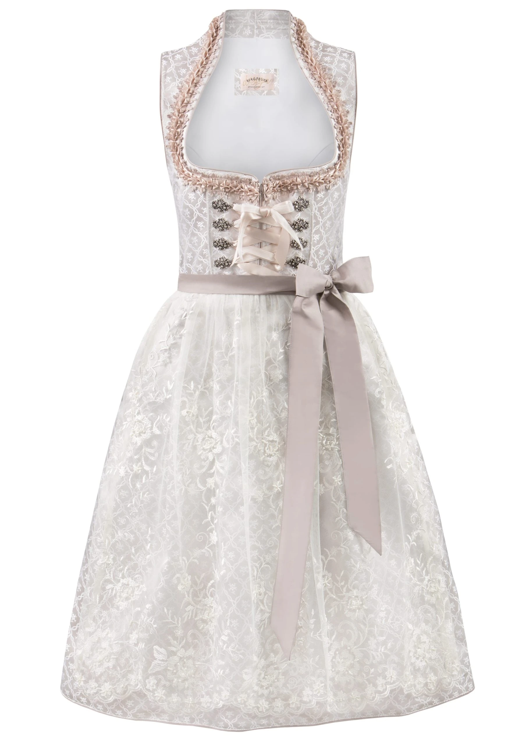 Stockerpoint Midi Dirndl "Xenia" In Creme 3 Stockerpoint Midi Dirndl "Xenia" In Creme