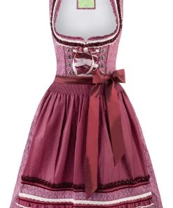 Stockerpoint Mini Dirndl "Angelica" In Bordeaux