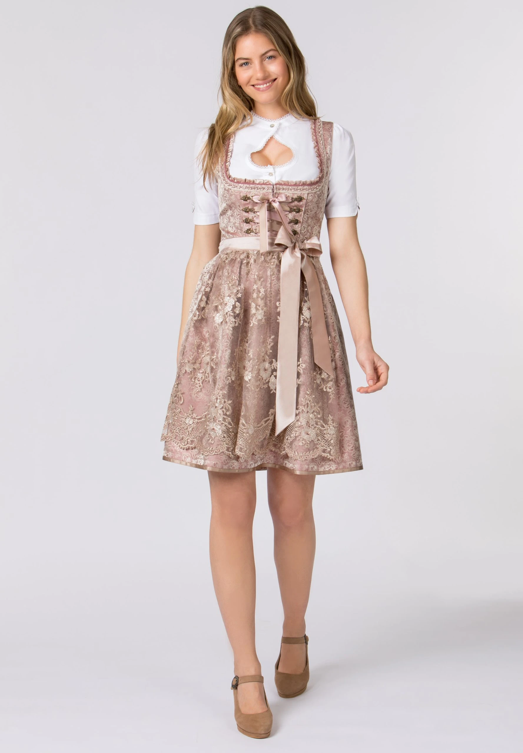 Stockerpoint Mini Dirndl "Noelia" In Altrosa 4 Stockerpoint Mini Dirndl "Noelia" In Altrosa – Bild 2
