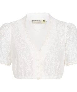 TRAMONTANA Dirndlbluse Ecru In Ecru