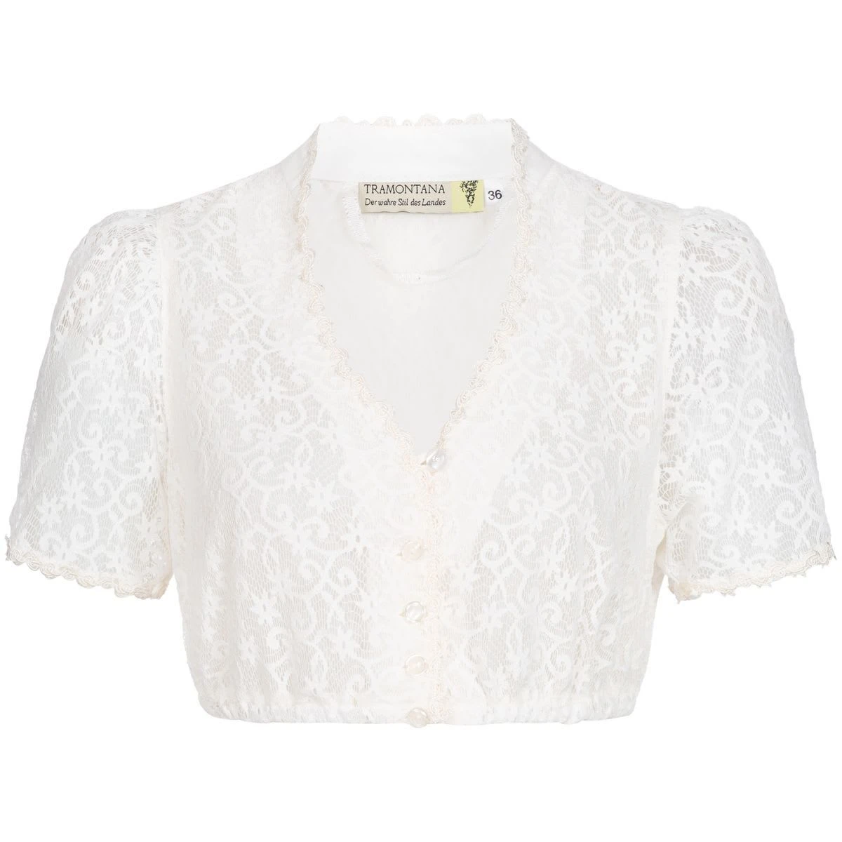 TRAMONTANA Dirndlbluse Ecru In Ecru 3 TRAMONTANA Dirndlbluse Ecru In Ecru