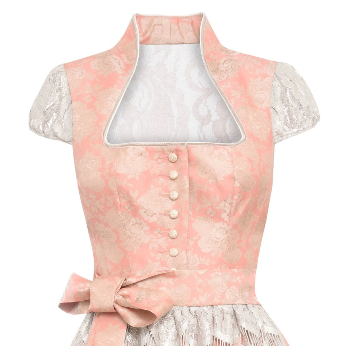 TRAMONTANA Midi Dirndl In Lachs 5 TRAMONTANA Midi Dirndl In Lachs – Bild 3