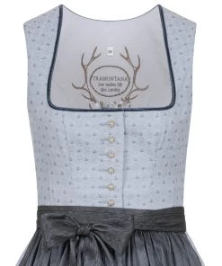 TRAMONTANA Midi Dirndl Mit Seidenschürze In Blau -Stockerpoint Verkaufsgeschäft tramontana midi dirndl mit seidenschurze in blau 2