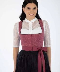 Turi Landhaus Dirndl In Bordeaux/ Schwarz -Stockerpoint Verkaufsgeschäft turi landhaus dirndl in bordeaux schwarz 2