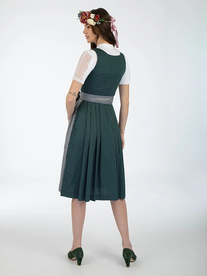 Turi Landhaus Dirndl In Dunkelgrün 4 Turi Landhaus Dirndl In Dunkelgrün – Bild 2