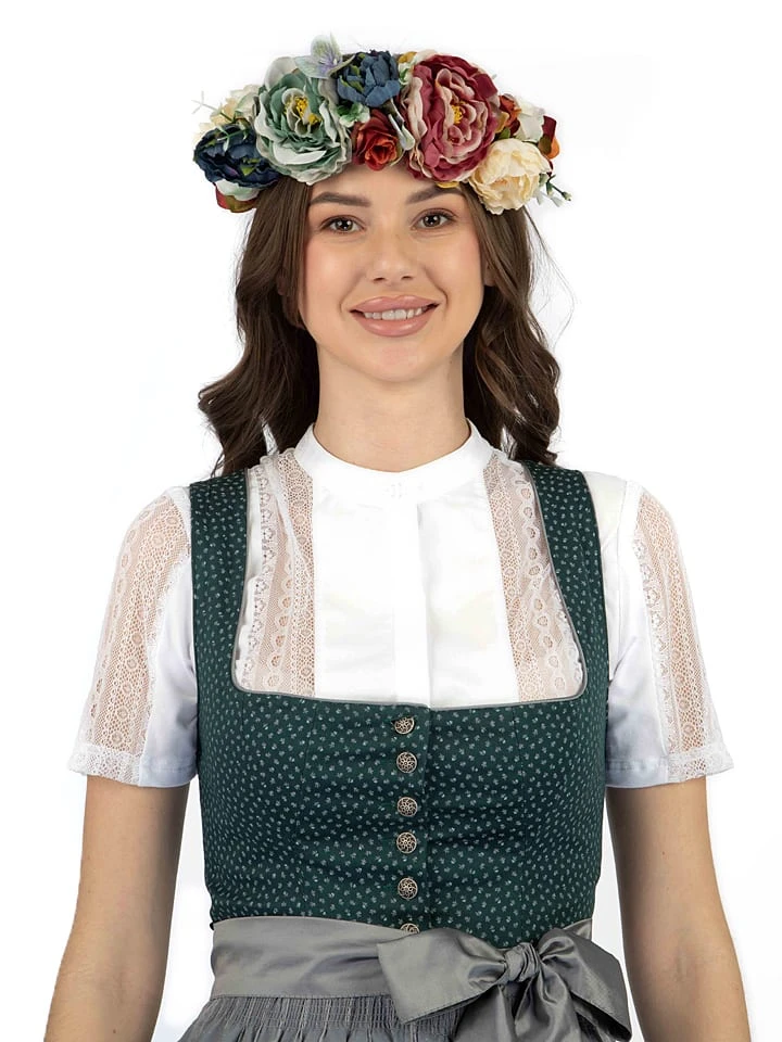 Turi Landhaus Dirndl In Dunkelgrün 5 Turi Landhaus Dirndl In Dunkelgrün – Bild 3