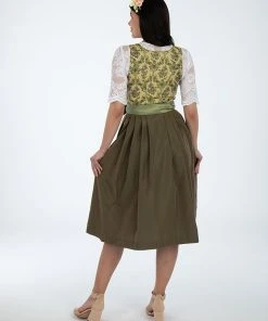 Turi Landhaus Dirndl In Gelb/ Grün -Stockerpoint Verkaufsgeschäft turi landhaus dirndl in gelb grun 1